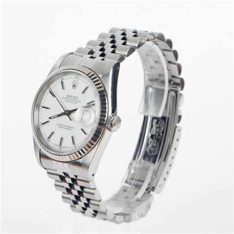 rolex datejust 16234 ghiera oro bianco